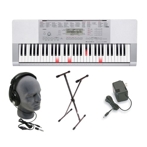 Casio LK280 Lighted Key Premium Keyboard Pack with Headphones - Power Supply - and Stand product image