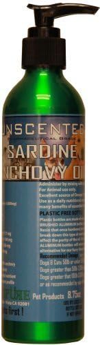 Iceland Pure Unscented Pharmaceutical Grade Sardine Anchovy Oil For Dogs and Cats.Bottle Size 8.75oz by Iceland pure [Pet Supplies]