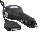 Car Charger w/ Blue LED Light for Apple iPod / iPhone 1st Gen (NOT for iPhone 3G), Black