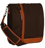 STM Bags DP-1380-1 Medium Loft Shoulder bag, Fits up to 15.5 Inch Screens, Chocolate-Orange