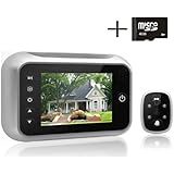 digitharbor&reg; 3.5 inches TFT LCD screen digital door peephole viewer camera Night vision wide angle+Video Record+Photo shooting, 3.5" door viewer Doorbell Security Camera Cam