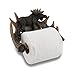 Moose and Antler Toilet Paper Holder - Rustic Lodge Bathroom Decor