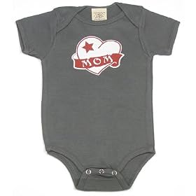 Mom Heart Tattoo on Infant Onesie