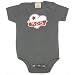 Mom Heart Tattoo on Infant Onesie, 3-6 mo, Grass Green