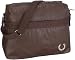 Fred Perry Deconstructed Shoulder Bag L5115 Unisex - Erwachsene Schultertaschen, 37,5X14,5X29 Braun (Dark Chocolate)