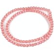 Pink Round Fiber Optic Cats Eye Beads 16" Strand 4mm