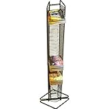 display AV Media Storage-Atlantic Black 80-CD Onyx Wire CD Rack