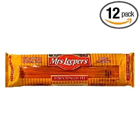 Mrs. Leeper's Pasta Organic, Corn Spaghetti, 12 Ounce Bags (Pack of 12)