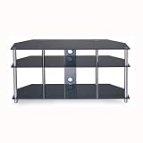 Stainless Steel & Black Glass Plasma TV Stand for up to 55 Plasma or LCD TV NEW 41hbQ9i2ZhL. SL160 Stainless Steel & Black Glass Plasma TV Stand for up to 55 Plasma or LCD TV NEW
