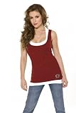 Calgary Flames Women's 2-Layered Racer Back Tank Top - by Alyssa Milano