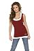 Calgary Flames Women's 2-Layered Racer Back Tank Top - by Alyssa Milano