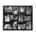 12 Opening Cockeyed Collage Frame - Black