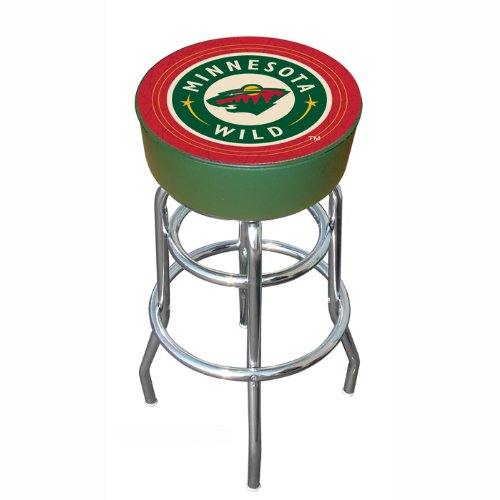 NHL Minnesota Wild Padded Bar Stool