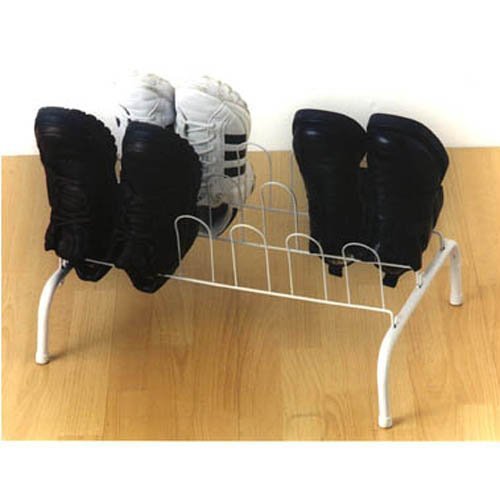 Sugarman 9 Pair Free Standing Shoe Rack / Footwear Storage Holder - Store Shoes, Trainers, Boots And Pumps Neatly