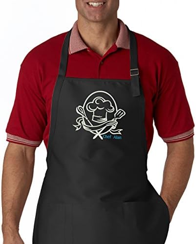 Personalized Chef Crest Embroidered Apron