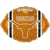 Texas Longhorns Brown Football Shaped Foil Balloon