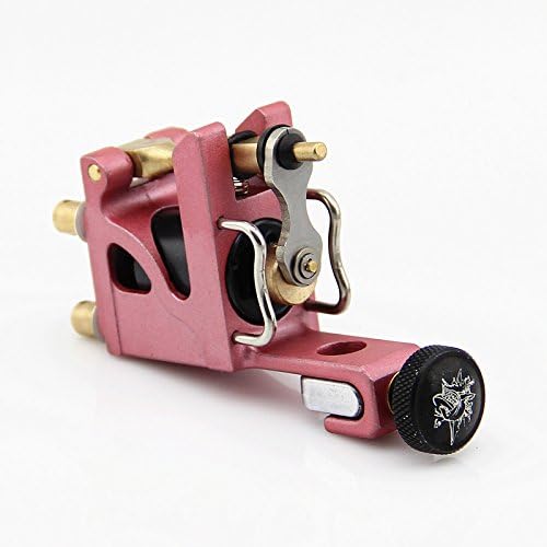 Rotary Tattoo Machine Pink Alu Alloy Mini Motor Tattoo Gun Brass Bar Liner Shader Beauty Body Care