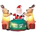 Santa Texas Hold Em Poker 5 1/2 Ft. Christmas Airblown Inflatable