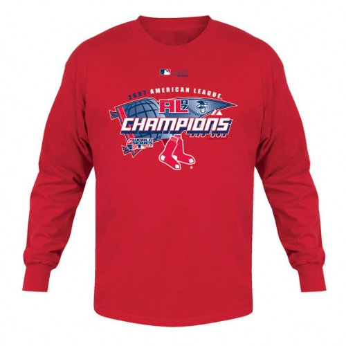 Buy Boston Red Sox 2007 American League Champions Official Clubhouse Youth Long Sleeve Tee