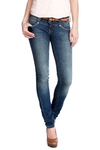 edc by ESPRIT Damen Jeans Normaler Bund, 022CC1B014, Gr. 28/30, Blau (dark stone denim 939 Preisvergleich