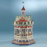 Jim Shore / Heartwood Creek Masterpiece Collection - Musical Carousel with Barn