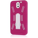 HTC Desire 610 Pink Case, MPERO IMPACT XL Series Kickstand Case for HTC Desire 610 - Hot Pink