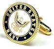 Enamel US Navy Cufflinks - Armed Forces Formal Wear - Cufflinks