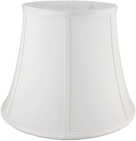 Polyester Lampshade in White w Fitter (18 in. Diam x 14 in. H)