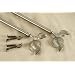A&F Rod D�cor - NEW Decorative Curtain Rod #33, 48-84 inch, Antique Brass