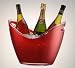 Vino Gondola 4-Bottle Acrylic Party Tub (Red) by Prodyne