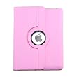 360 Rotating Magnetic PU Leather Case With Swivel Stand (Pink) For iPad 2