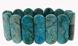 Long Cushion Bracelet - Turquoise Jasper