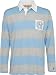 North Carolina Tar Heels Light Blue/Grey Yarn Dyed Jersey Slub Rugby Shirt