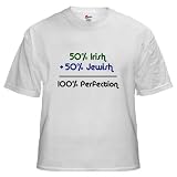 Irish Jewish Irish White T-Shirt by CafePress