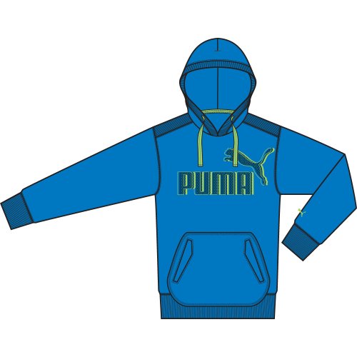 PUMA Herren Sweatshirt Logo Hooded, french blue, L, 817049 06