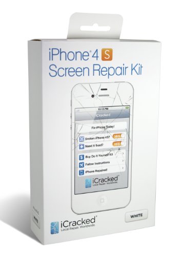 iPhone 4S Premium Screen Replacement & Repair Kit - White iPhone 4S Premium Screen Replacement & Repair Kit - White
