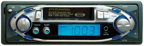 Pyramid 2706D AM/FM/Cassette Player with Detachable Face