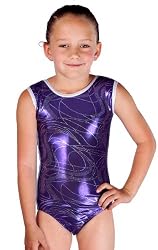 Leotard Jewel with Silver Swirl