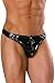 Allure Leather Vinyl Snap Front Thong