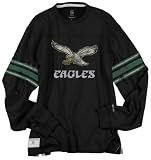 Philadelphia Eagles Vintage Long Sleeve Appliqu&Atilde;�&Acirc;&copy; Jersey Crew