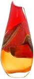 Ecco!Murano Hand Blown Large 17" Vase Red, Amber