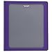 Five Star 1 Inch 3 Ring Binder, View Binder, Customizable Cover, Purple (73362)