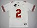 Nike Ohio State Buckeyes #2 White Twilled Replica Football Jersey (Large)