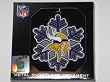 MINNESOTA VIKINGS Team Logo & Colors (3.5") Metallic SNOWFLAKE CHRISTMAS ORNAMENT