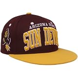 NCAA Zephyr Arizona State Sun Devils Maroon-Gold Superstar Snapback Adjustable Hat