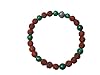 Rudraksha Malachite Gemstone Beads Energy Stretch Bracelet - Yoga Gift