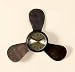 Aluminum Nautical Ship Propeller WALL CLOCK