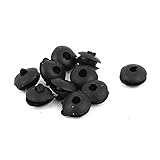 uxcell 配線グロメット ラバー 保護リング ケーブルプロテクター 両面