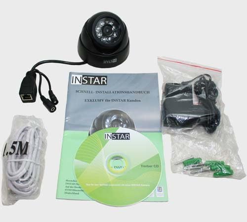 GERMAN BRAND! INSTAR IN-3003 (black) mini WLAN IP Camera with microphone, FTP and Email Alarm and Motion Detection. For MAC / Windows / Linux / Android and IPhone!