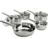 Cookworks Signature Value 5 Piece Stainless Steel Pan Set